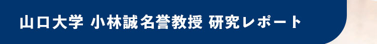 山口大学医学部 小林誠教授 研究レポート